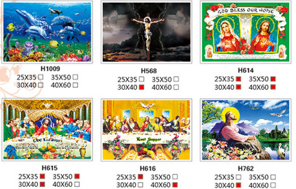 3D印刷品/3D立體畫/航母戰斗群/耶穌基督/圣母瑪利亞/H897-105